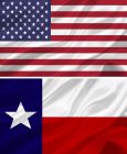 American and Texas Flag